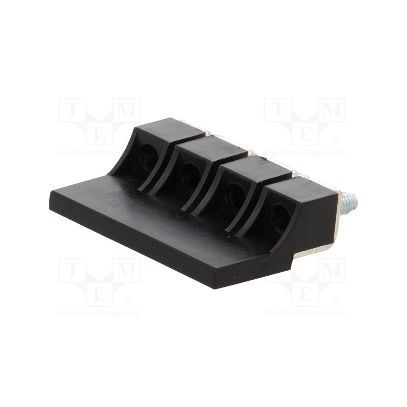 1 pcs x POKu00d3J - A42-5233 - Screw bridge, ways: 4, black, ZUG-4