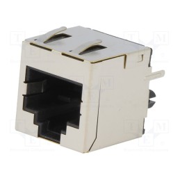 1 pcs x ENCITECH - RJJS-88-143-E7V-058 - Socket, RJ45, PIN: 8, Cat: 6a, shielded, Layout: 8p8c, THT, straight