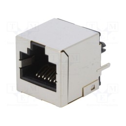 1 pcs x ENCITECH - RJJS-88-141-E7V-058 - Socket, RJ45, PIN: 8, Cat: 6a, shielded, Layout: 8p8c, THT, straight