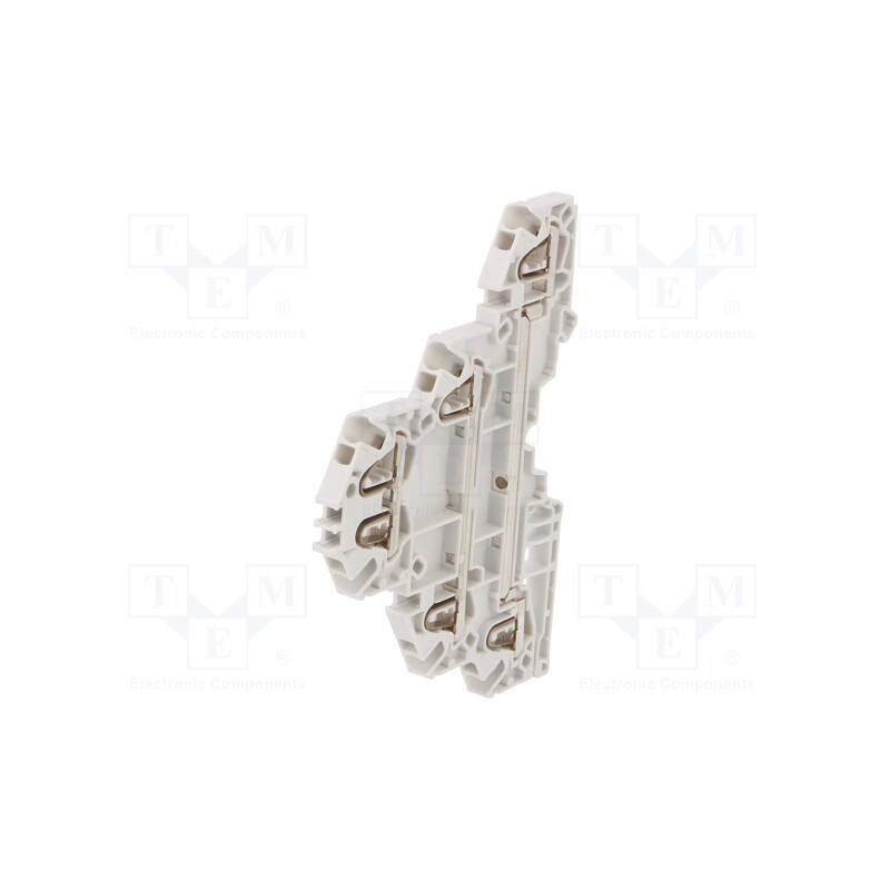 1 pcs x TE Connectivity - 1SNK705510R0000 (ZK2.5-T3) - Splice terminal: rail, 0.2÷2.5mm2, ways: 3, terminals: 6, grey, SNK