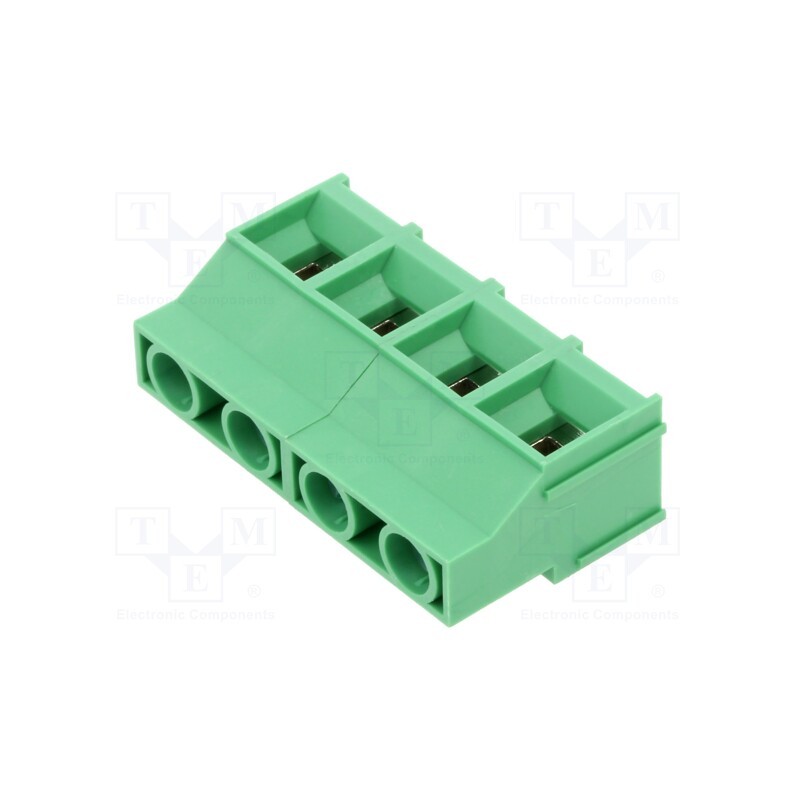 1 pcs x AMPHENOL ANYTEK - T70423500000G - PCB terminal block, 9.52mm, ways: 4, angled, terminal, on PCBs