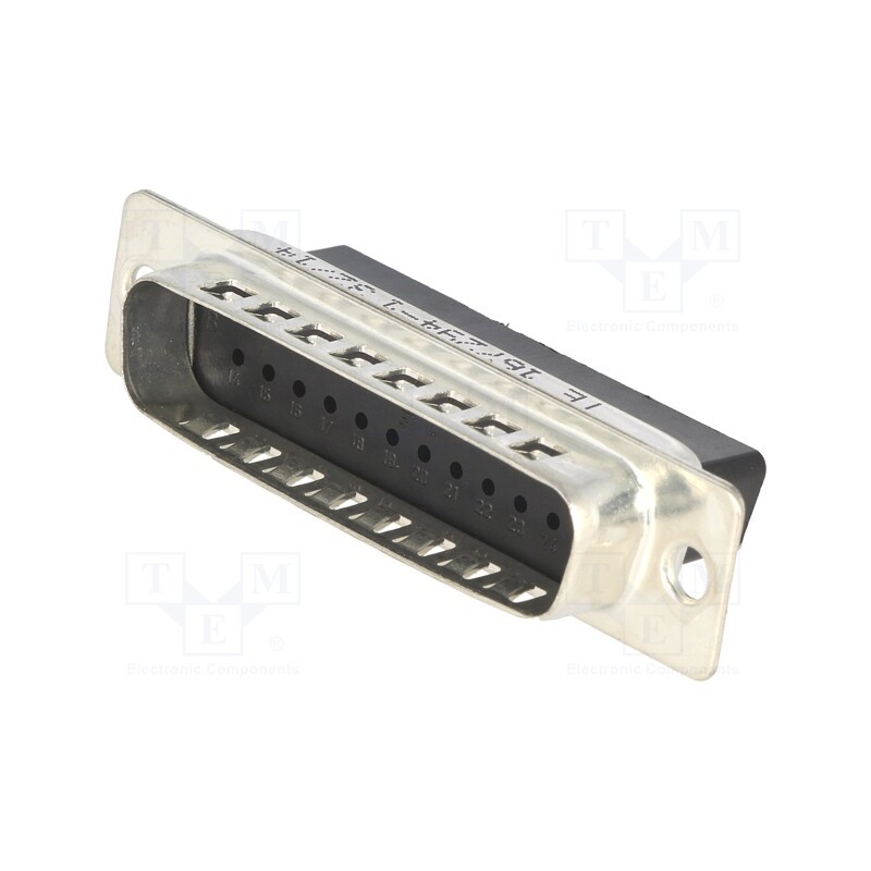 1 pcs x TE Connectivity - 167294-1 - D-Sub, PIN: 25, male, for cable, Type: w/o contacts, A: 39mm, B: 8.4mm