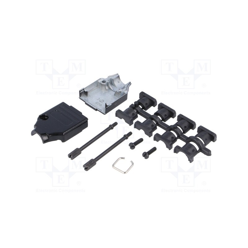 1 pcs x MH CONNECTORS - MHDTZK9-BK-K - Enclosure: for D-Sub connectors, D-Sub 9pin,D-Sub HD 15pin