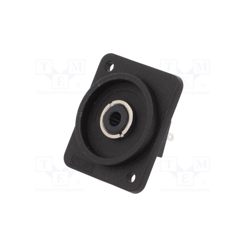 1 pcs x CLIFF - CP303100X - Socket, Jack 3,5mm, female, stereo, ways: 3, soldering, black, XRP