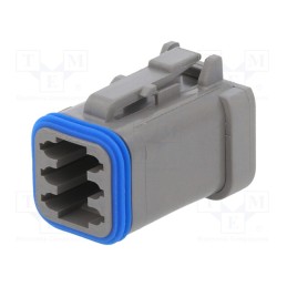 1 pcs x BULGIN - PX0105S06GY - Connector: wire-wire, PX0, female, plug, for cable, PIN: 6, grey