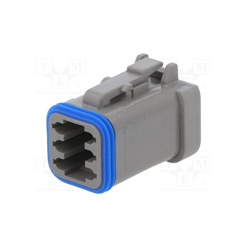 1 pcs x BULGIN - PX0105S06GY - Connector: wire-wire, PX0, female, plug, for cable, PIN: 6, grey
