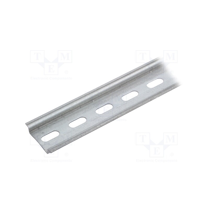 1 pcs x PAWBOL - E.4105P - DIN rail, TS35, L: 1m, perforated, zinc-plated steel