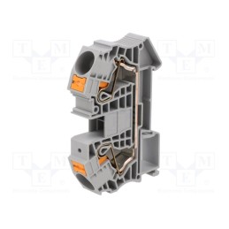 1 pcs x PHOENIX CONTACT - 3212138 - Splice terminal: rail, 0.5÷25mm2, ways: 1, terminals: 2, grey, PT