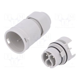 1 pcs x AAG STUCCHI - 3701/V2P - Connector: AC supply, screw terminal, male, 9÷12mm, 1÷2.5mm2, 16A