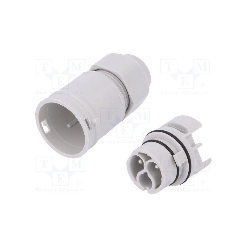1 pcs x AAG STUCCHI - 3701/V2P - Connector: AC supply, screw terminal, male, 9÷12mm, 1÷2.5mm2, 16A