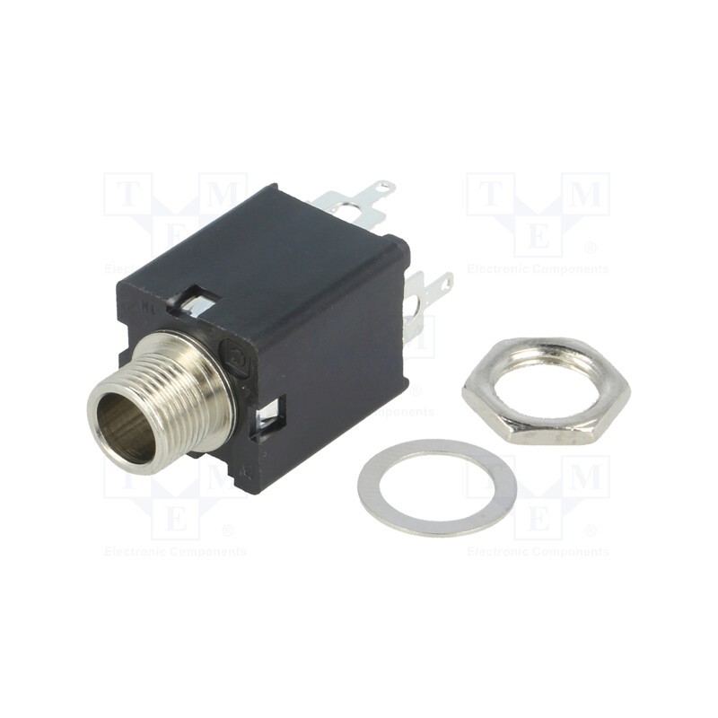 1 pcs x CLIFF - J/SKT S1VS/SBB - Socket, Jack 6,3mm, female, stereo,with double switch, ways: 3