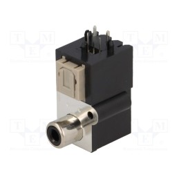 1 pcs x CLIFF - FCR684206T OTJ-6 - Connector: optical (Toslink) + RCA, with cover, angled 90°, THT