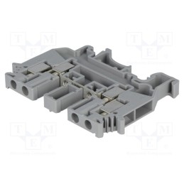 1 pcs x PHOENIX CONTACT - UDK 4 2775016 - Splice terminal: rail, 0.2÷4mm2, ways: 1, terminals: 4, grey, 32A