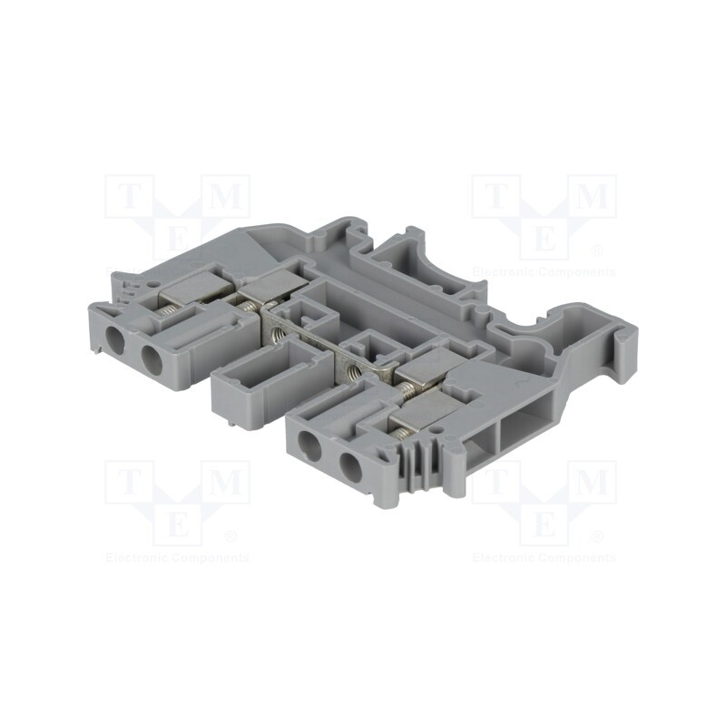 1 pcs x PHOENIX CONTACT - UDK 4 2775016 - Splice terminal: rail, 0.2÷4mm2, ways: 1, terminals: 4, grey, 32A