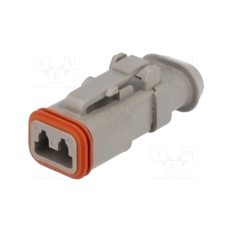 1 pcs x DEUTSCH - DT06-2S-E008 - Connector: wire-wire, DT, female, plug, for cable, PIN: 2, grey