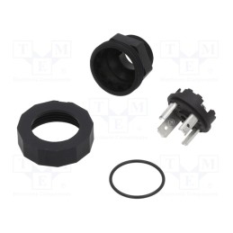 1 pcs x HIRSCHMANN - 931297006 GSP 3 M20 - Connector: valve connector, socket, form A, 18mm, male, PIN: 4, 16A