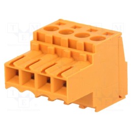 1 pcs x WEIDMu00dcLLER - 1597380000 BL 3.50/04/180 SN OR BX - Pluggable terminal block, 3.5mm, ways: 4, straight, plug, female