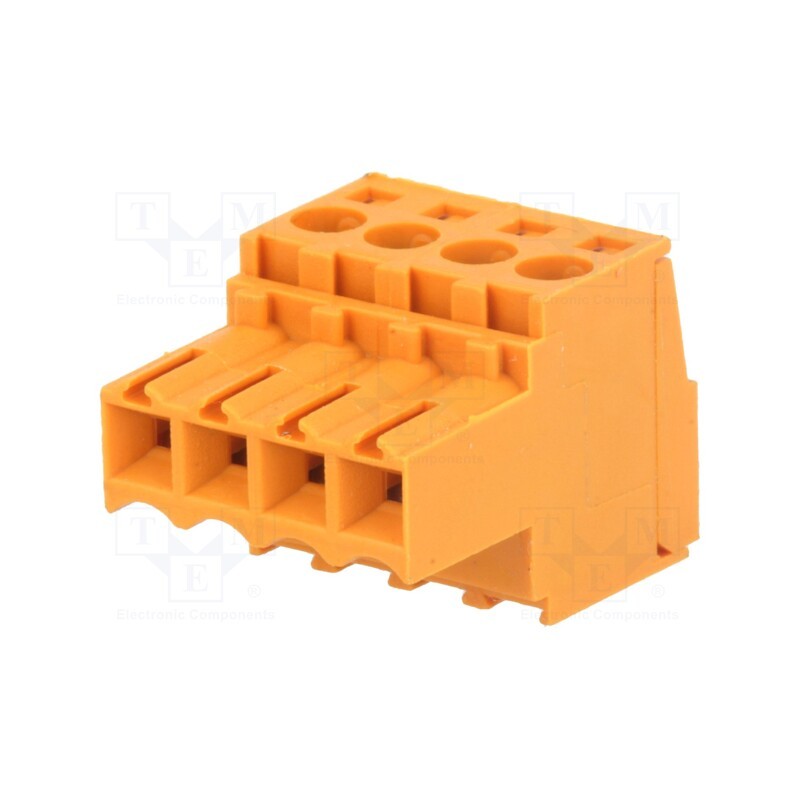 1 pcs x WEIDMu00dcLLER - 1597380000 BL 3.50/04/180 SN OR BX - Pluggable terminal block, 3.5mm, ways: 4, straight, plug, female