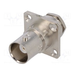 1 pcs x UNICON - 301-163-014 (BNC-50/G3.02) - Socket, BNC, female, straight, 50Ω, RG58, clamp, for panel mounting