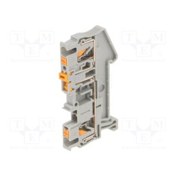 1 pcs x PHOENIX CONTACT - 3210156 - Splice terminal: rail, 0.14÷4mm2, ways: 1, terminals: 2, grey, PT