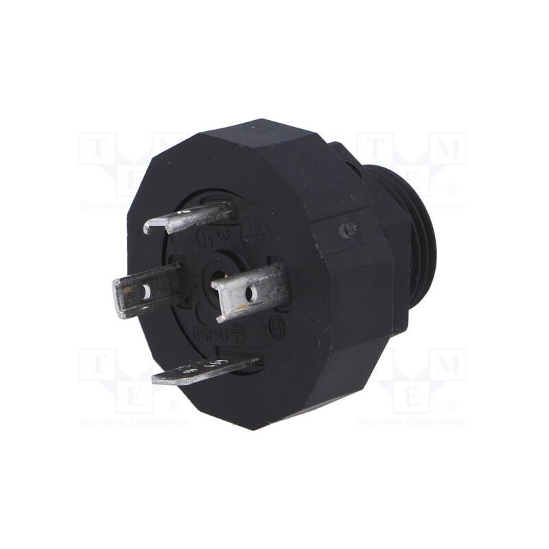 1 pcs x HIRSCHMANN - 931297001 GSP 311 - Connector: valve connector, socket, form A, 18mm, male, PIN: 4, 16A