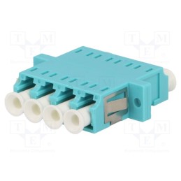 1 pcs x LOGILINK - FA04LC3 - Connector: fiber optic, socket,coupler, quad multi mode, female
