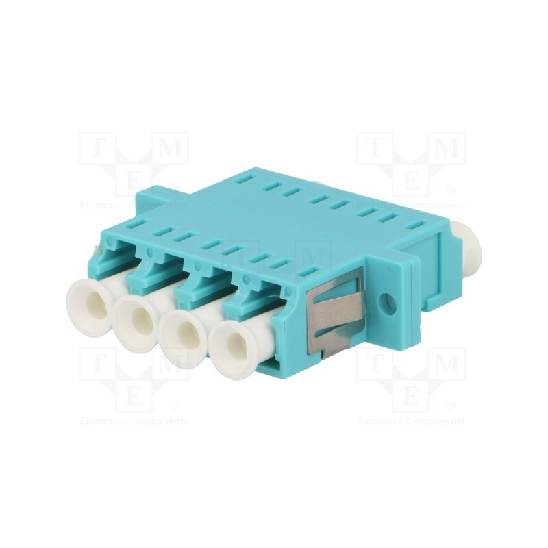 1 pcs x LOGILINK - FA04LC3 - Connector: fiber optic, socket,coupler, quad multi mode, female