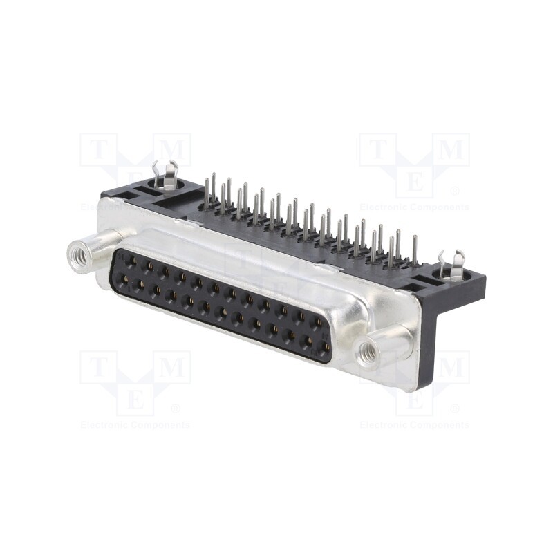 1 pcs x Amphenol Communications Solutions - D25S33E4GV00LF - D-Sub, PIN: 25, socket, female, for panel mounting, angled 90°
