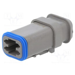 1 pcs x BULGIN - PX0108S04GY - Connector: wire-wire, PX0, female, plug, for cable, PIN: 4, grey
