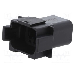 1 pcs x BULGIN - PX0101P08ABK - Connector: wire-wire, PX0, male, plug, for cable, PIN: 8, black, IP68