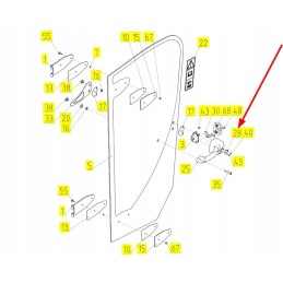 100244422 door handle button