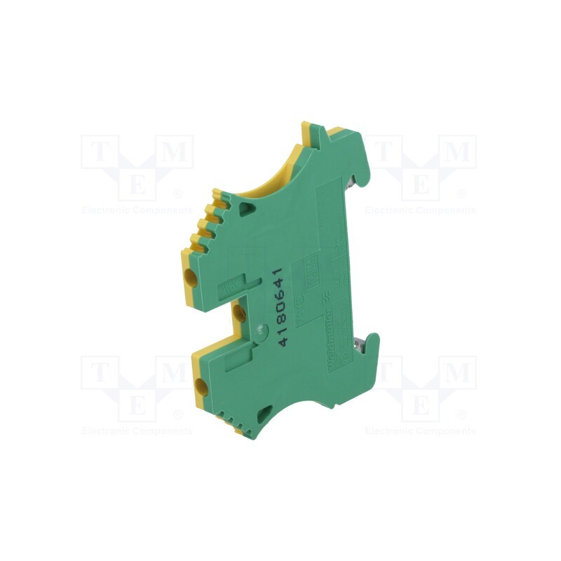 1 pcs x WEIDMu00dcLLER - 1010000000 WPE 2.5 - Splice terminal: rail, 2.5mm2, ways: 1, terminals: 2, yellow-green