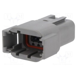 1 pcs x AMPHENOL - ATM04-08PA - Connector: wire-wire, ATM, male, plug, for cable, PIN: 8, grey, IP67