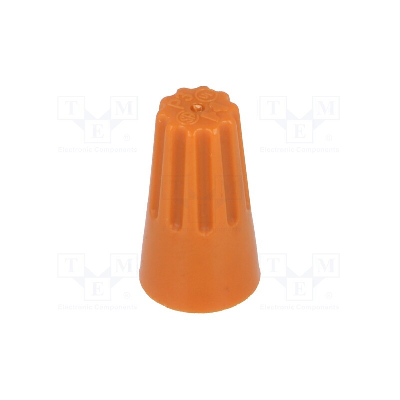 1 set x NINIGI - ST-ASS-WN-O - Wire nut connector, 0.5÷2.5mm2, orange, 80pcs.