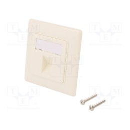 1 pcs x LOGILINK - NK4053 - Socket, case, Keystone,unshielded, white, plaster embedded