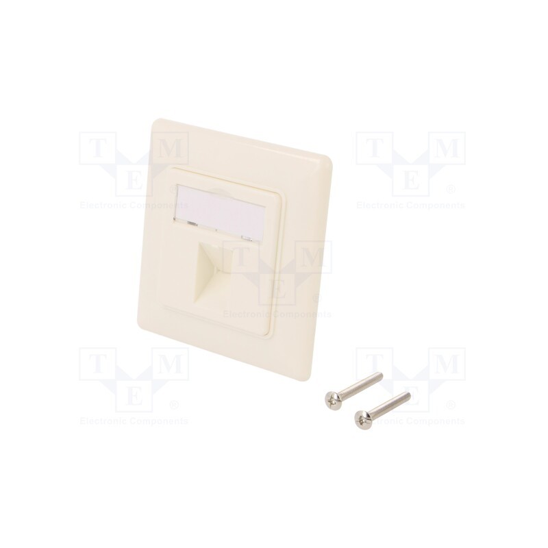 1 pcs x LOGILINK - NK4053 - Socket, case, Keystone,unshielded, white, plaster embedded