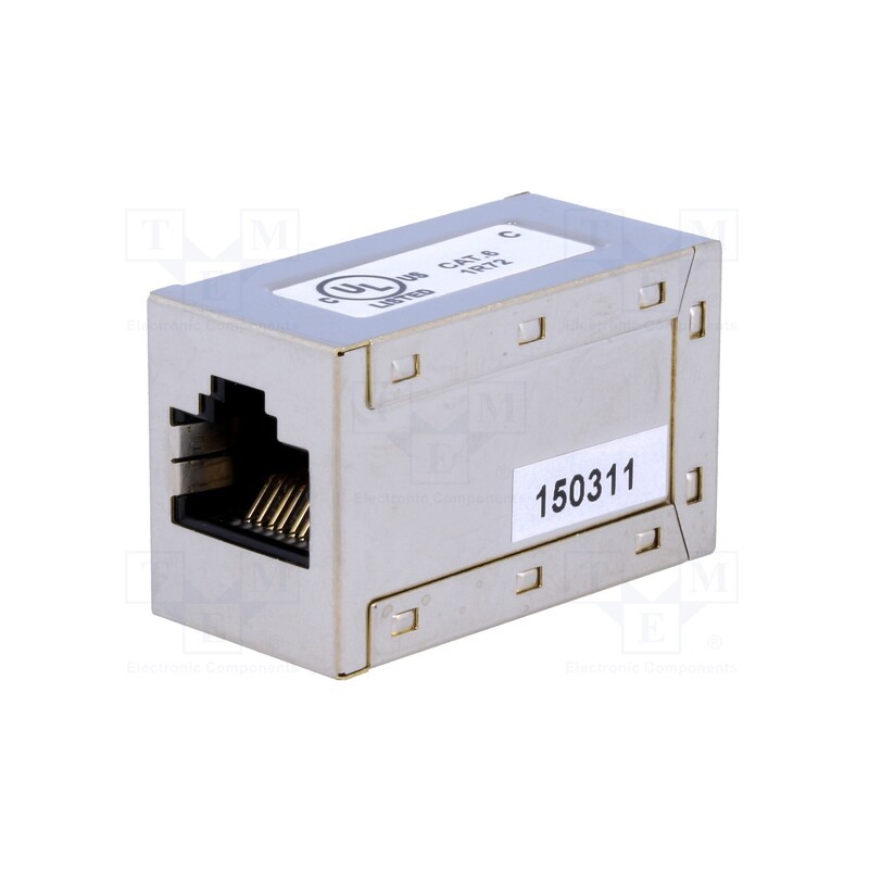 1 pcs x DIGITUS - AT-AG6 8/8 - Coupler, Cat: 6, shielded, Layout: 8p8c, RJ45 socket,both sides