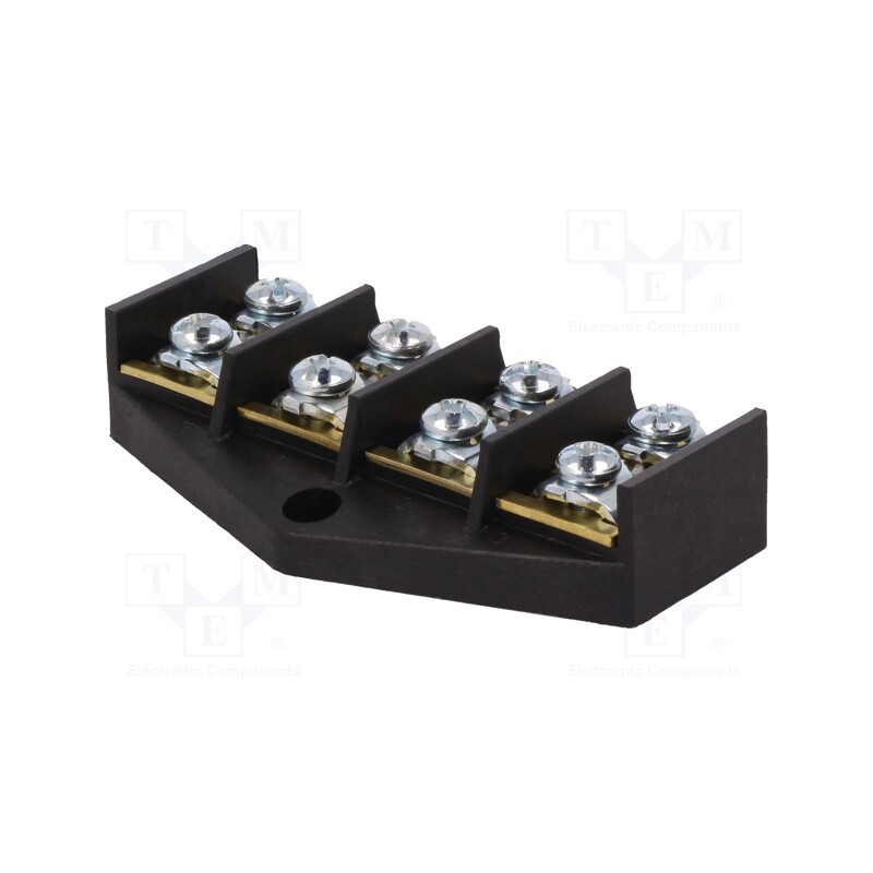 1 pcs x PAWBOL - E.4006P - Terminal block, screw terminal, 16mm2, 76A, ways: 4, terminals: 8
