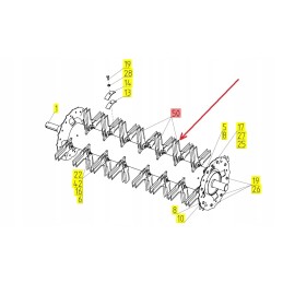 101742820 moving knife of the straw chopper