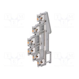 1 pcs x PHOENIX CONTACT - PT 1,5/S-3L - 3213713 - Splice terminal: rail, 0.14÷1.5mm2, ways: 3, terminals: 6, grey
