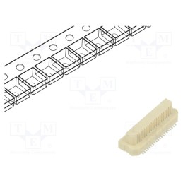 1 pcs x HARWIN - M58-3500442R - Connector: PCB to PCB, male, PIN: 40, 0.5mm, Archer .5, SMT, on PCBs
