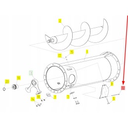 100037374 inspection flap pin