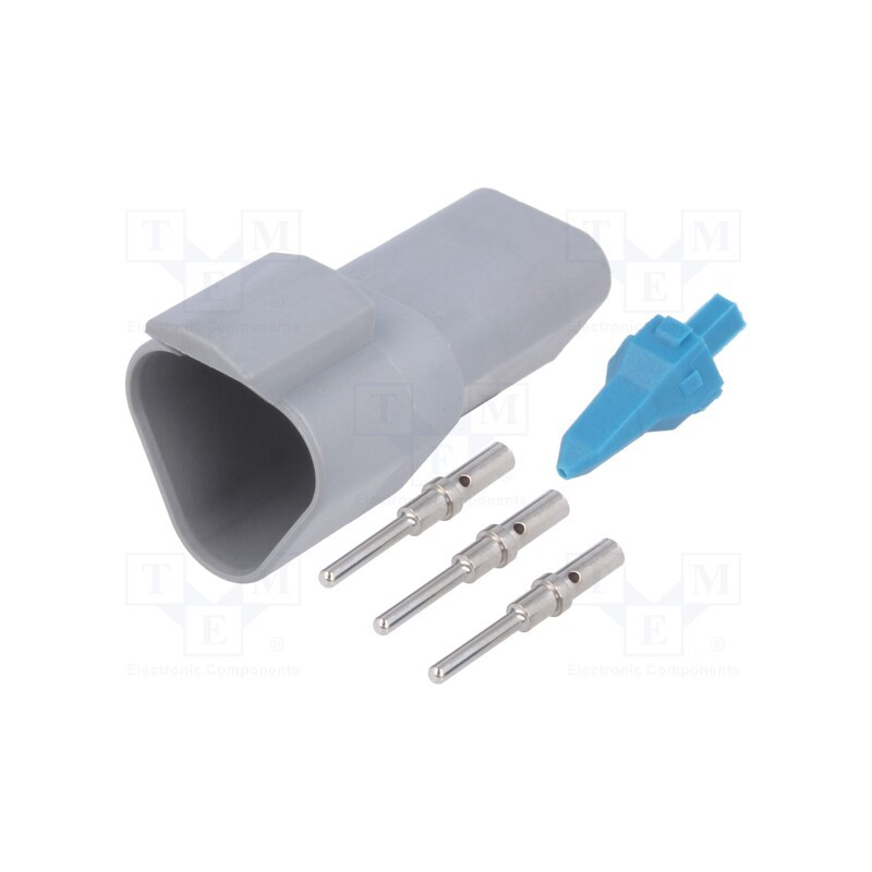 1 pcs x AMPHENOL - AT04-3P-KIT01 - Connector: wire-wire, AT, male, plug, for cable, PIN: 3, crimped