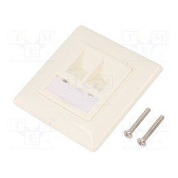 1 pcs x LOGILINK - NK4054 - Socket, case, Keystone,unshielded, white, plaster embedded