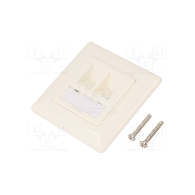 1 pcs x LOGILINK - NK4054 - Socket, case, Keystone,unshielded, white, plaster embedded