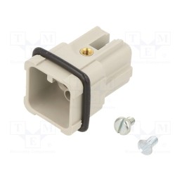 1 pcs x AMPHENOL - C14610A0078012 - Connector: HDC, contact insert, male, C146, PIN: 7, size A3, 21x21mm