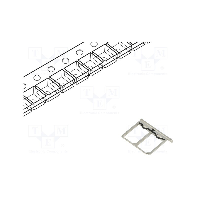 1 set x ATTEND - 115S-BS00+115S-BT02 - Connector: for cards, Nano SIM, SMT, PIN: 6