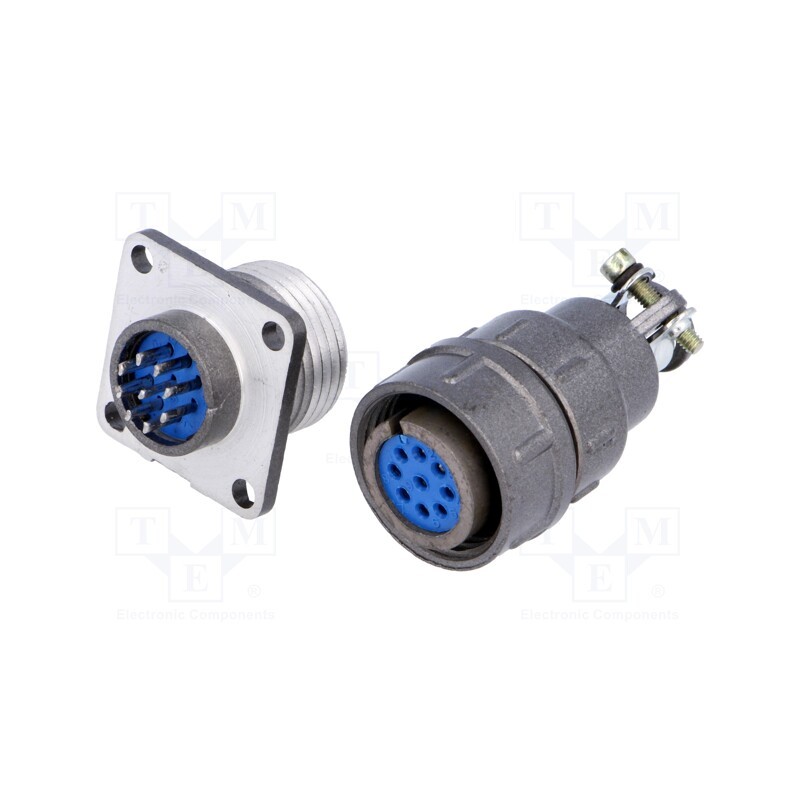 1 pcs x CONNFLY - DS1110-06-09LYP - Connector: circular, socket,plug, DS1110-06, male,female, PIN: 9