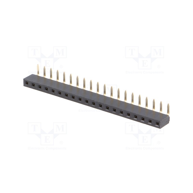 1 pcs x NINIGI - ZL306-20 - Socket, pin strips, female, PIN: 20, angled 90°, 2.54mm, THT, 1x20