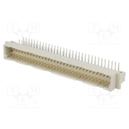 1 pcs x PANCON - 100-964-033 - Socket, DIN 41612, type C, male, PIN: 64, a+c, THT, angled 90°, 3A